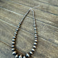 The Wyatt Hand Strung Sterling Silver Pearl Necklace -  Ready to ship
