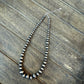The Wyatt Hand Strung Sterling Silver Pearl Necklace -  Ready to ship