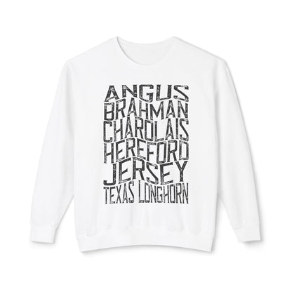 Cattle Breeds Sweatshirt