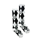 Lucky Argyle Blk/White Performance Socks