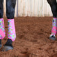 Pink and Blue Smiles Sport Boots