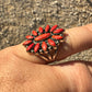 Coral Cluster Ring