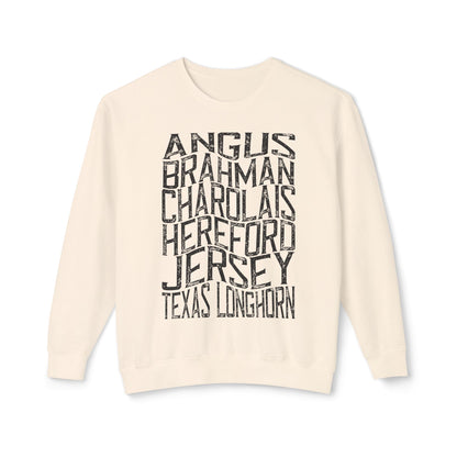 Cattle Breeds Sweatshirt