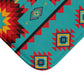 Turquoise Aztec Memory Foam Bath Mat