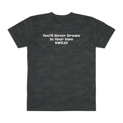 "You’ll Never Drown In Your Own Sweat" Storm Camouflage T‑Shirt