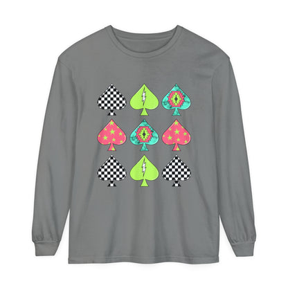 Neon Spades Long Sleeve T-Shirt