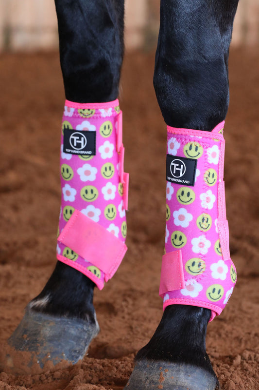 Pink and White Smiles Sport Boots