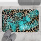 Turquoise Slab Memory Foam Bath Mat