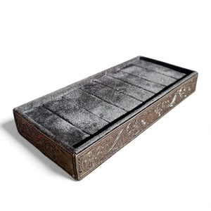 Tooled leather ring holders