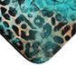 Turquoise Slab Memory Foam Bath Mat