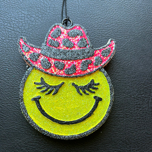 Smiley face freshie (cowboy Britches Scented)