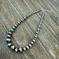 The Wyatt Hand Strung Sterling Silver Pearl Necklace -  Ready to ship