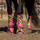 Lime/Pink Checkered Sport Boots