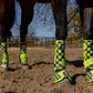 Lime/Black Checkered Sport Boots