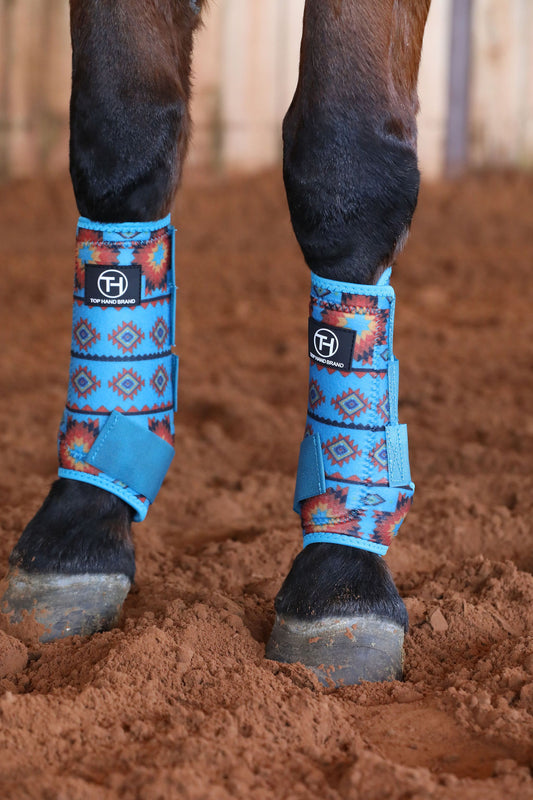 Turquoise Aztec Boot Bundle