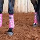 Pink and White Smiles Sport Boots