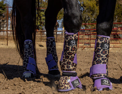 Cheetah Lavender Bell Boot