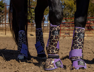 Cheetah Lavender Bell Boot
