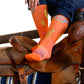Cactus Alley-Moo Cactus Orange Performance Socks
