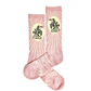 Fringe Bucking Dusty Pink Western Cowgirl Performance Socks