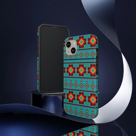 Turquoise Aztec Flexi Case