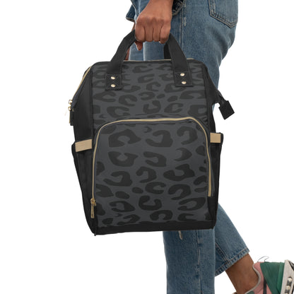 Gray Cheetah Top Hand All-Around Bag