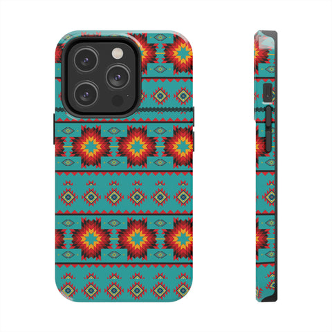 Turquoise Aztec Flexi Case