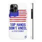 Top Hands Don't Kneel Flexi Phone Case