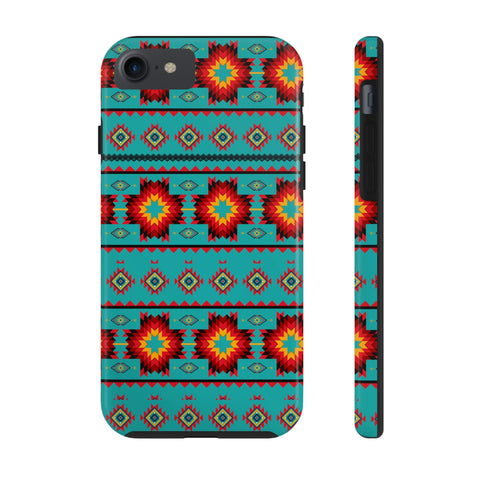 Turquoise Aztec Flexi Case