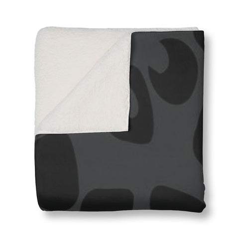 Shadow Leopard Sherpa Blanket