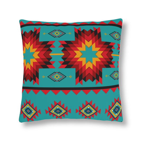 Turquoise Aztec Waterproof Pillow