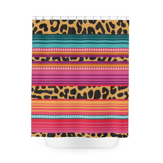 Cheetah Serape Shower Curtain