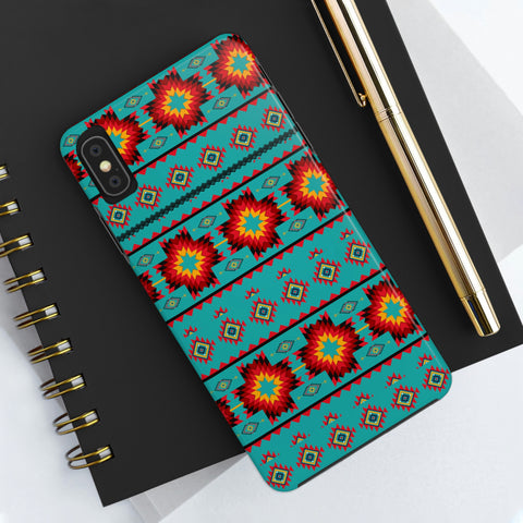 Turquoise Aztec Flexi Case