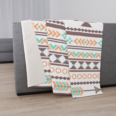 Aztec Earth Sherpa Blanket