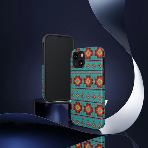 Turquoise Aztec Flexi Case