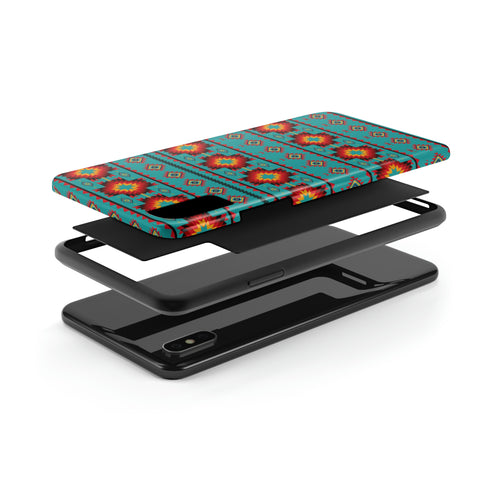 Turquoise Aztec Flexi Case