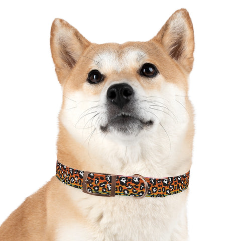 Snow Leopard Serape Dog Collar