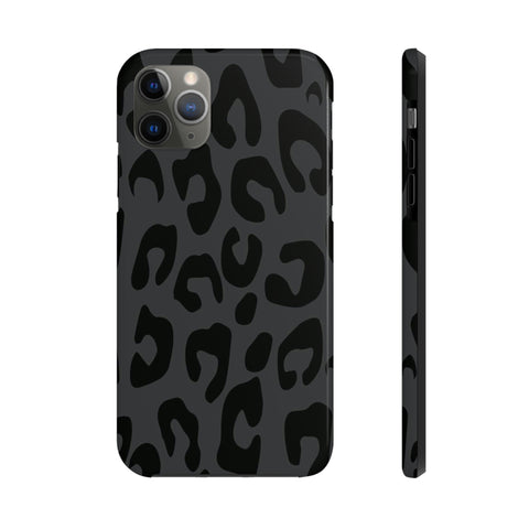 Gray Cheetah phone case