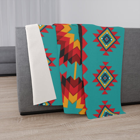 Cheetah Serape Sherpa Blanket