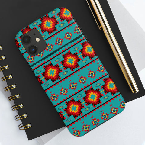 Turquoise Aztec Flexi Case