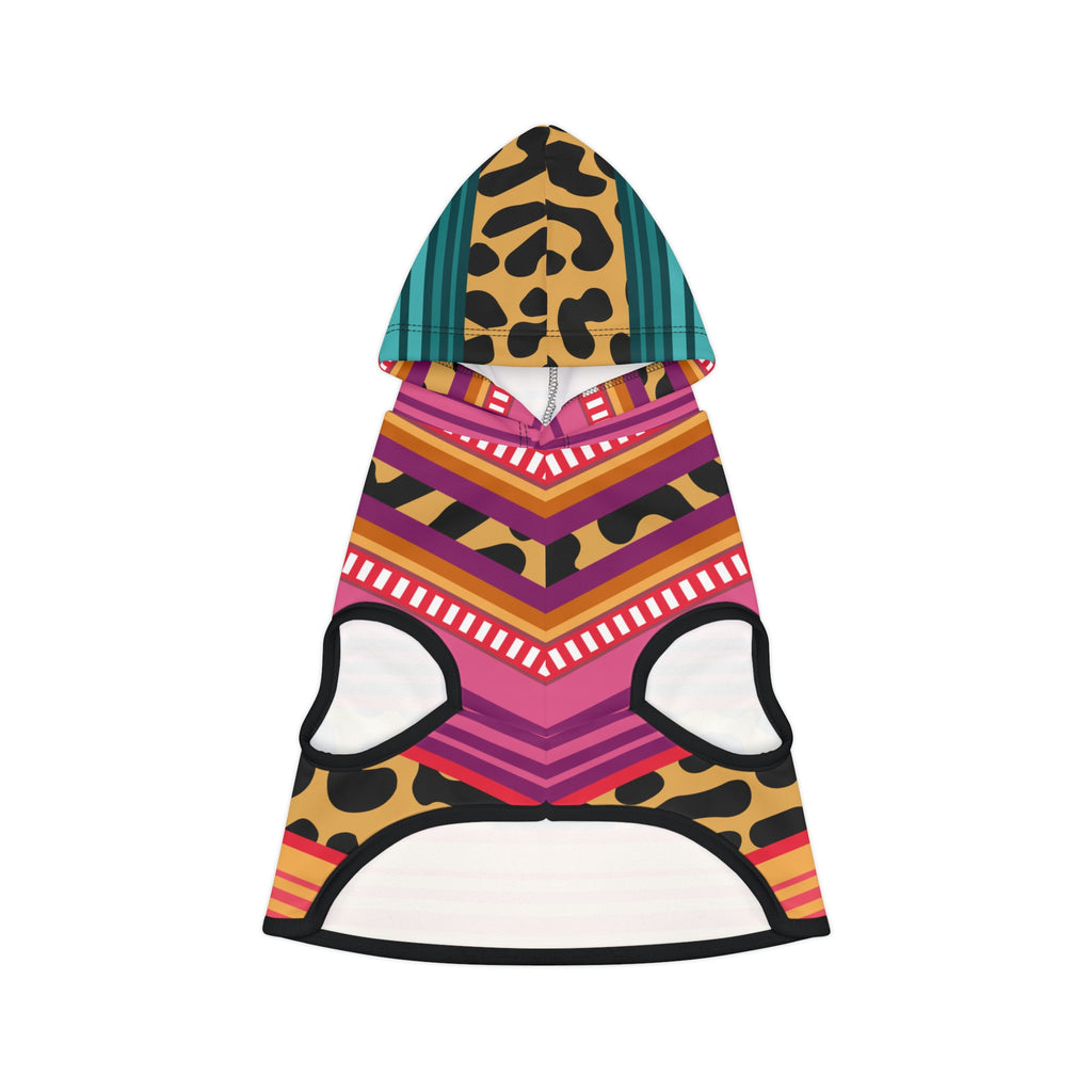 Cheetah Serape Dog Hoodie