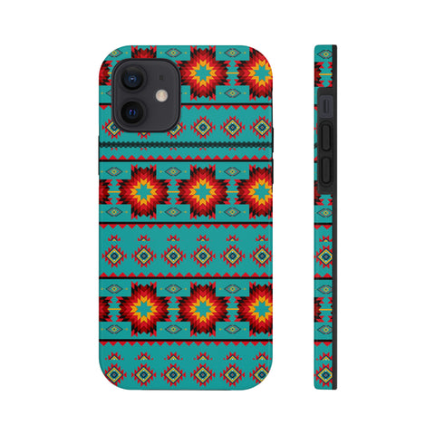 Turquoise Aztec Flexi Case