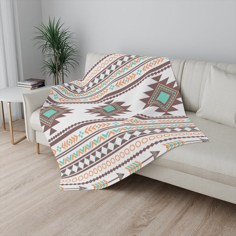 Aztec Earth Sherpa Blanket