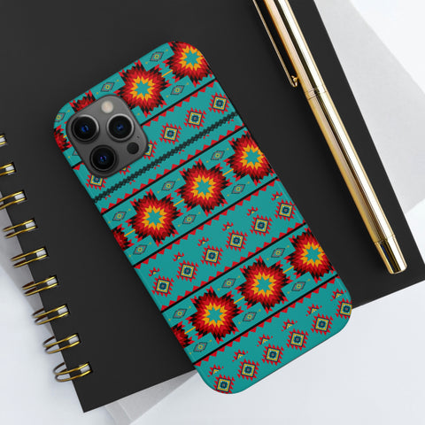 Turquoise Aztec Flexi Case