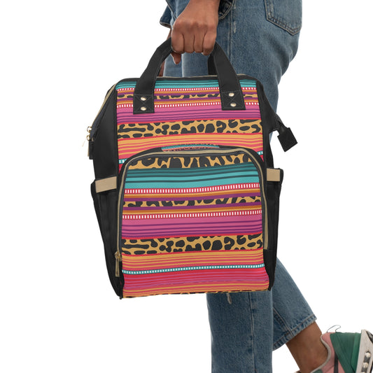 Cheetah Serape Top Hand All-Around Bag