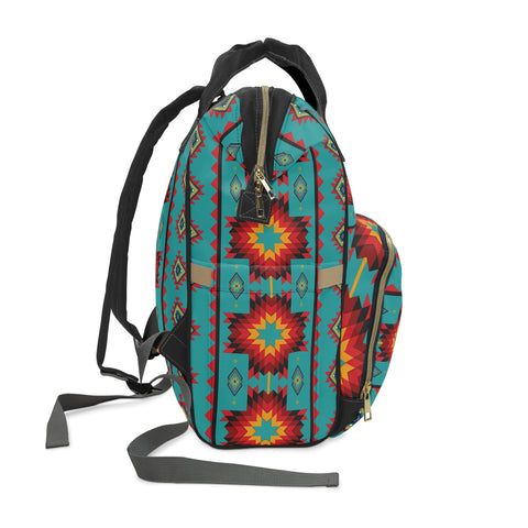 Turquoise Aztec Top Hand All-Around Bag