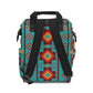 Turquoise Aztec Top Hand All-Around Bag