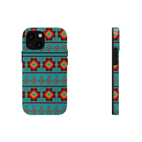 Turquoise Aztec Flexi Case