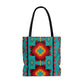 Turquoise Aztec Boot Bag