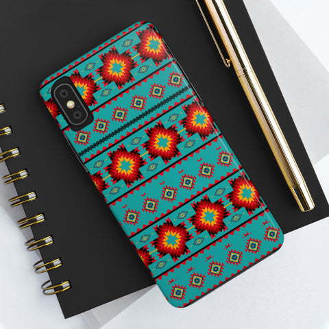 Turquoise Aztec Flexi Case